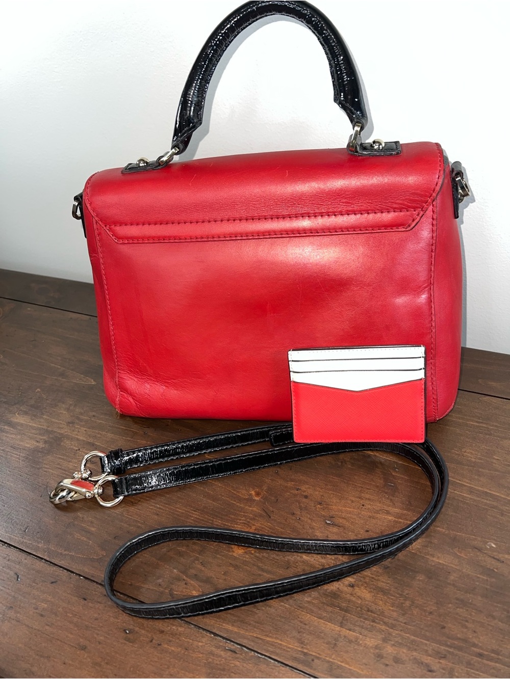 >Kate Spade Post Street Little Nadine Bag- Red - Picture 7 of 11